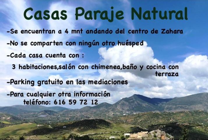 Casas Paraje Natural Zahara De La Sierra Eksteriør bilde